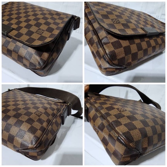 Authentic Louis Vuitton Damier Ebene District PM Messenger Bag Brown - Picture 12 of 14